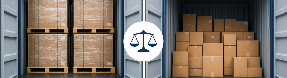 Carga paletizada o floor load: qué conviene más en exportación