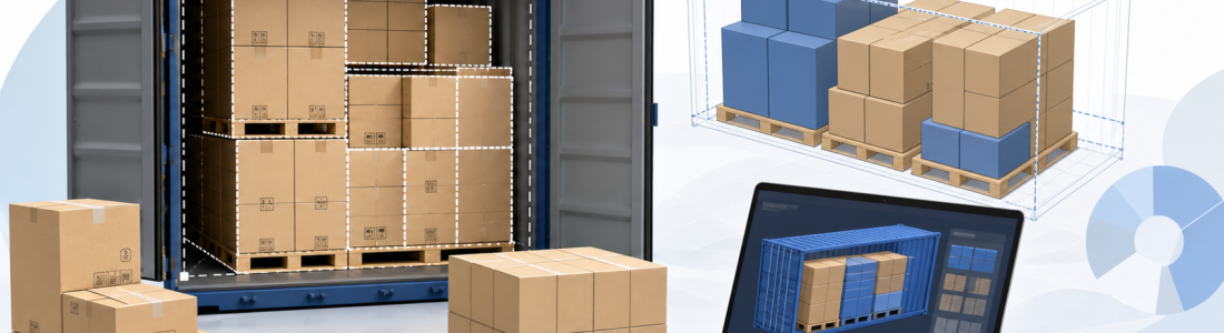 Cómo optimizar la carga de un contenedor según las medidas de cajas y palets