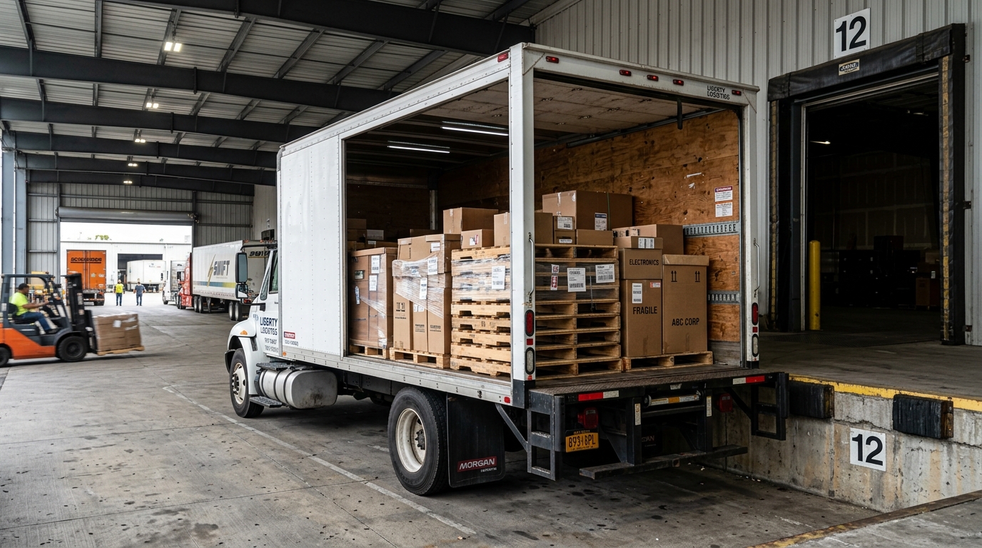 26 ft North American Dry Freight Body dimensions and pallet loading specifications