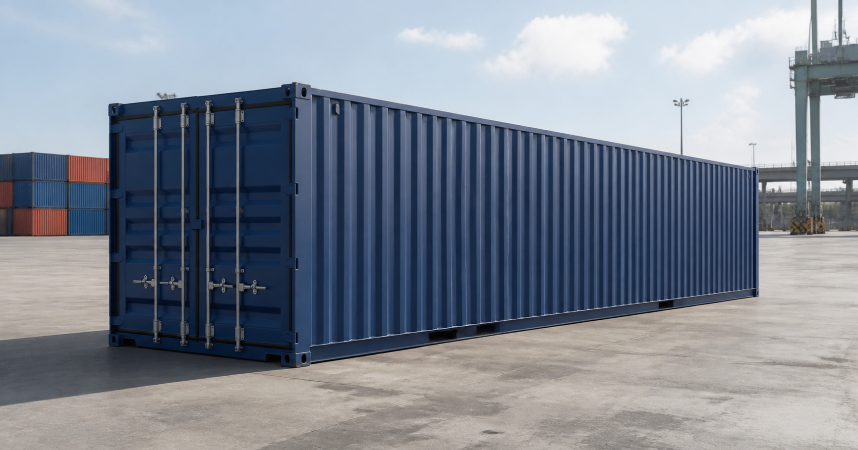 45\' High Cube Palletwide container dimensions and loading layout